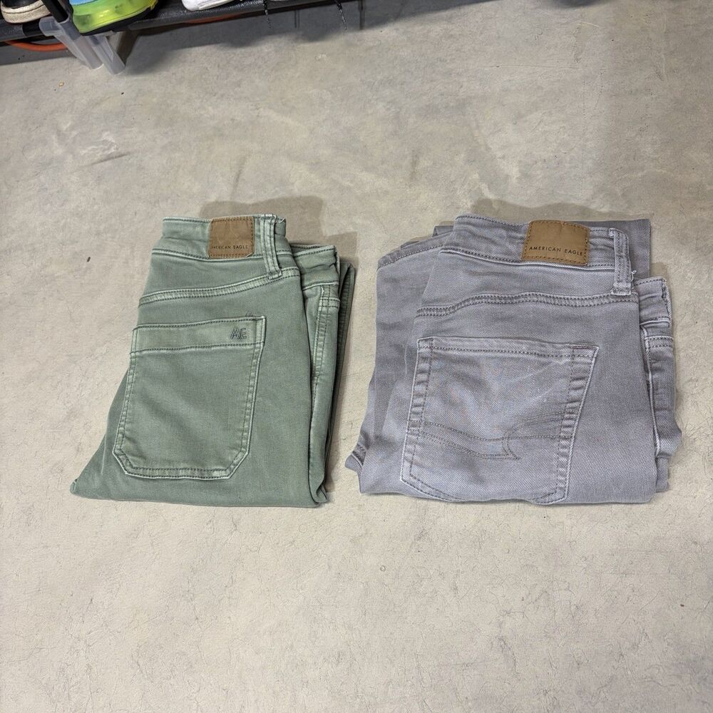 Lot Of 2 American Eagle Women Size 4 Jegging Skinny Jeans Colored